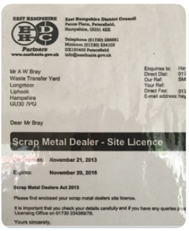 Certificate of registartion